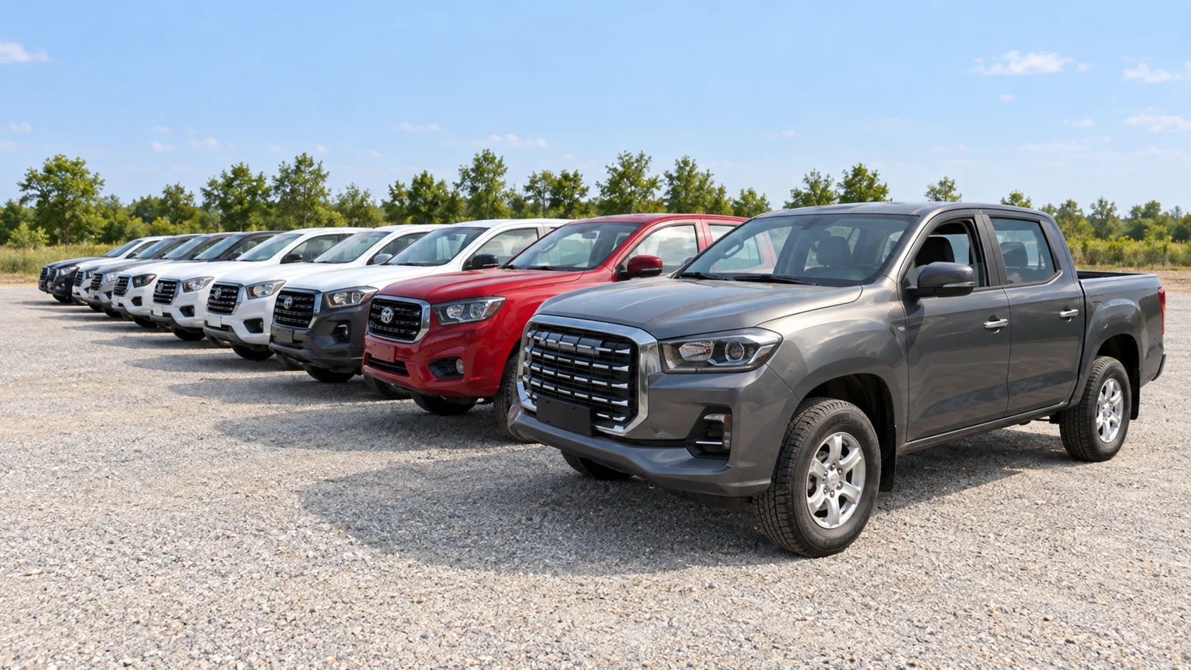 Pickup trucks reference photograph